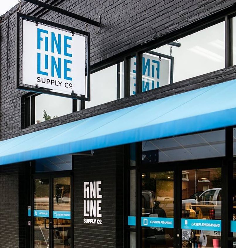 Fine Line Supply Co Business Card Design